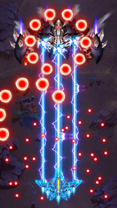 Still from Raiden Fighter -Air force game